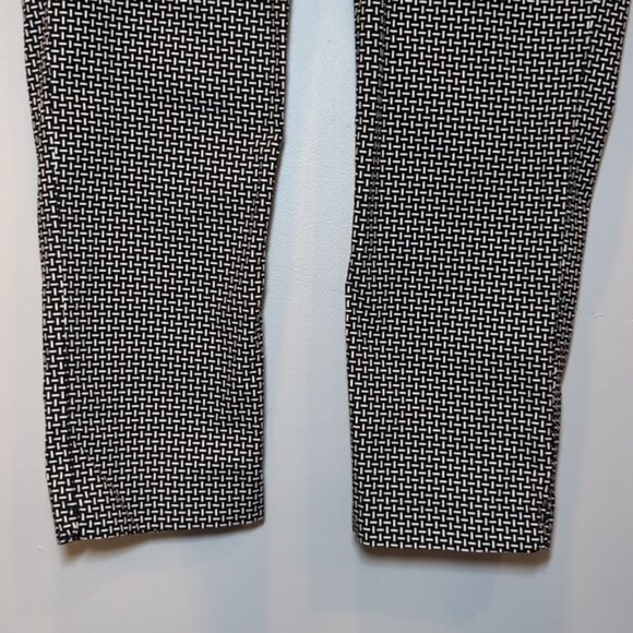 Tommy Hilfiger Harper Slim Crop Pants Geometric Print Capri Trousers Size 2 - Picture 3 of 14